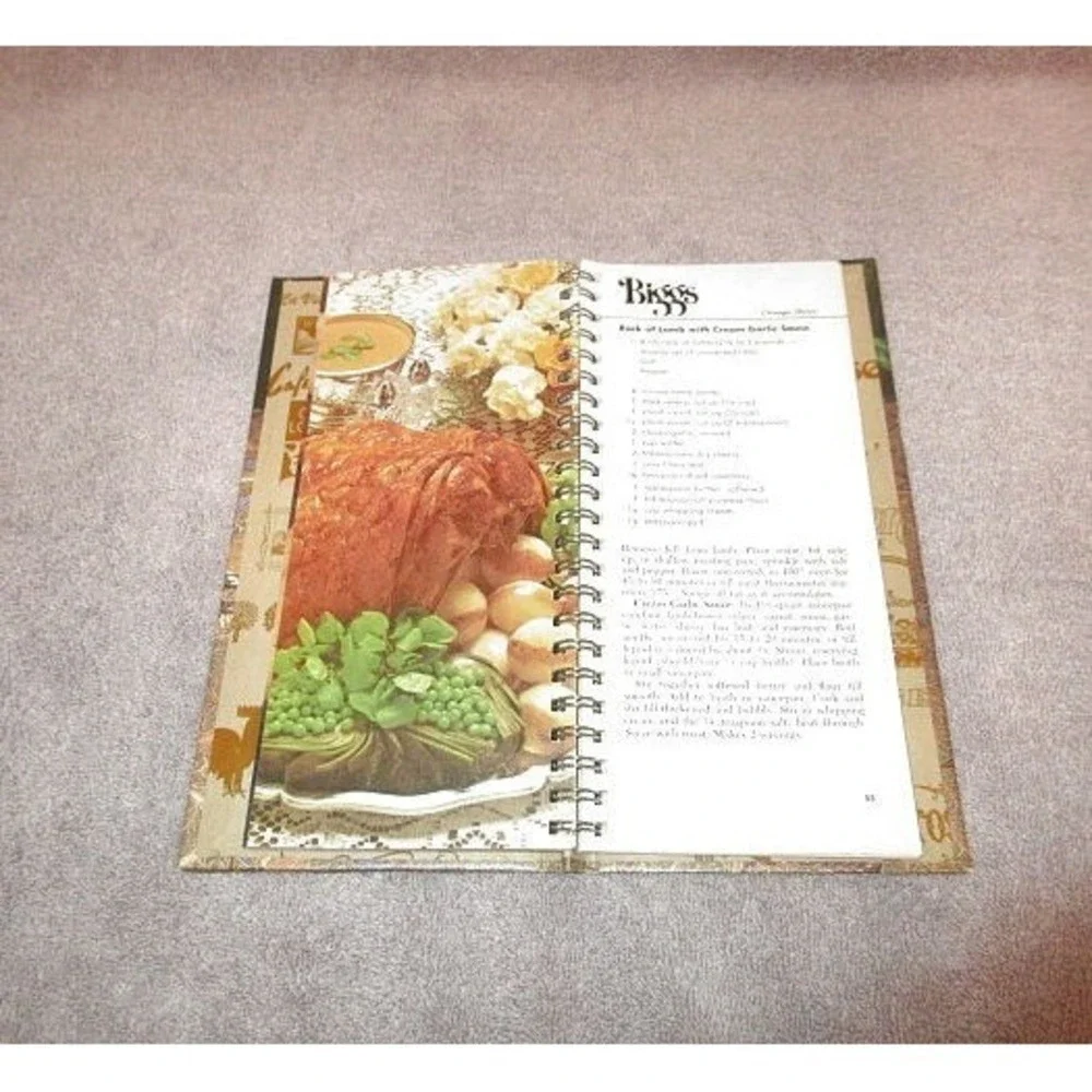 Vtg Restaurant Recipes & Deserts Cookbook Hard Cover Spiral 1978 Benson & Hedges